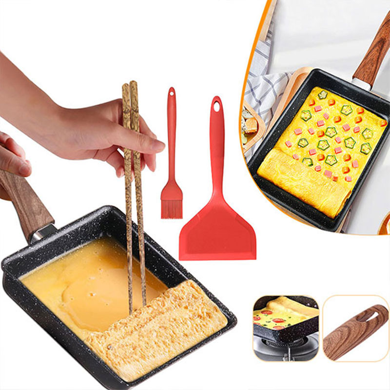 Cast Iron Tetsubin - Tamagoyaki Japanese Omelette Pan Nonstick Egg