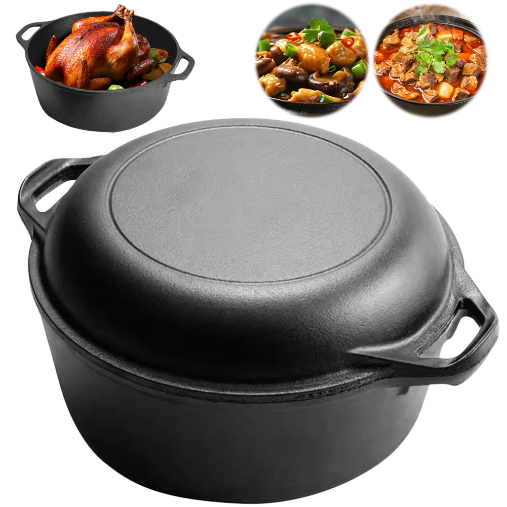 2 in 1 Cast Iron Dutch Oven Po - Cast Iron Tetsubin recension och pris