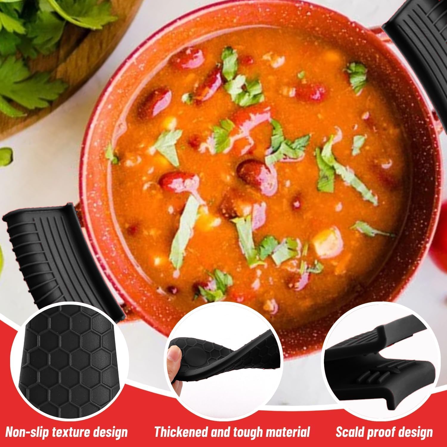 Silicone Heat-Resistant Handle - Cast Iron Tetsubin recension och pris