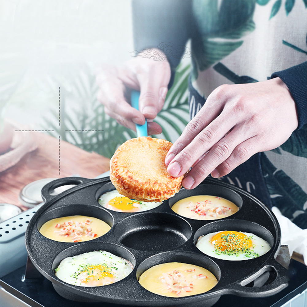 7 Hole Frying Pot Cast Iron No - Cast Iron Tetsubin recension och pris