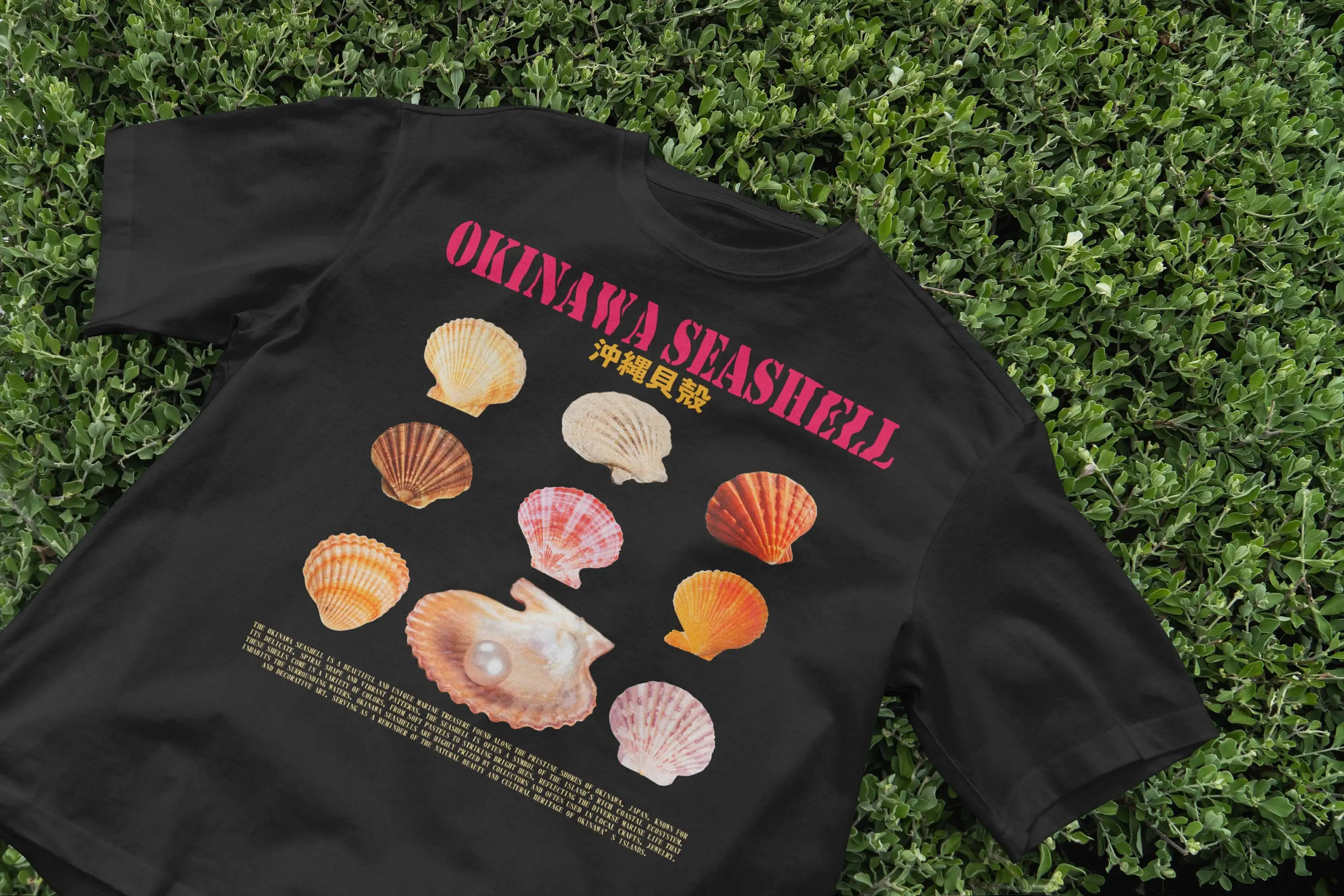 Okinawa Seashell T Shirt Ocean - Japanese Man Lifestyle recension och pris