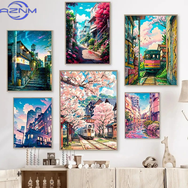 AZNM Japanese Street Scenery C - Japanese Lifestyle Japanese recension och pris